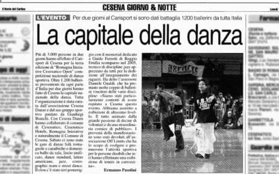 La Storia: aprile 2006, 1200 ballerini da tutta italia si sfidano al Carisport di Cesena